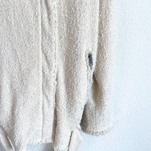 IRO Cream Jacket Dorthea Tweed Moto Jacket - Picture 9 of 16